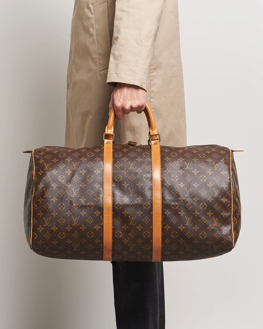 Homme | Louis Vuitton Pre-Owned Keepall 55 Bag Monogram  | Louis Vuitton Pre-Owned | Keepall 55 Bag Monogram 