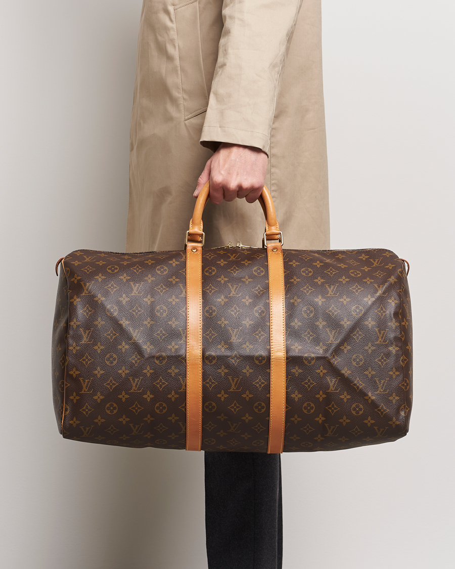 Homme | Louis Vuitton Pre-Owned Keepall 55 Bag Monogram  | Louis Vuitton Pre-Owned | Keepall 55 Bag Monogram 