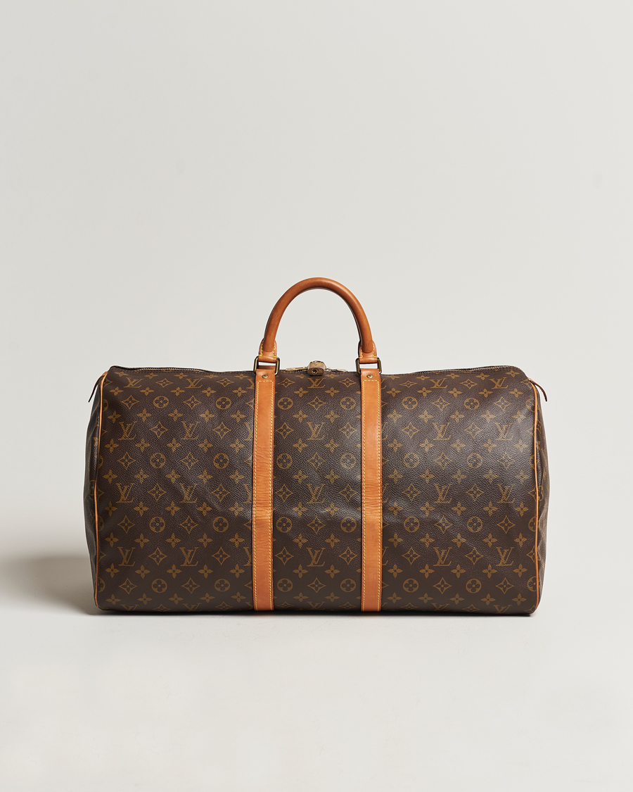 Homme | Louis Vuitton Pre-Owned Keepall 55 Bag Monogram | Louis Vuitton Pre-Owned | Keepall 55 Bag Monogram