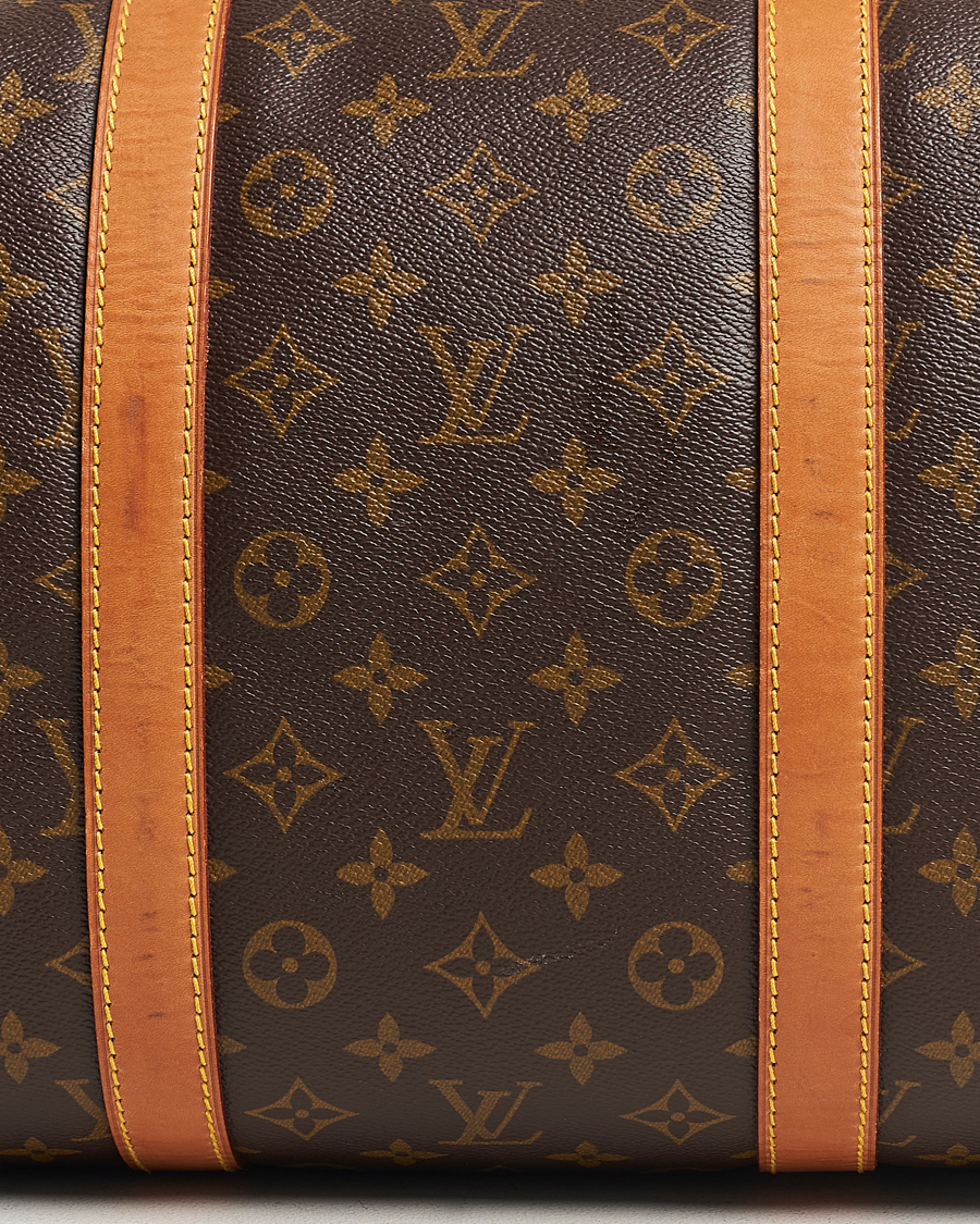 Homme | Louis Vuitton Pre-Owned Keepall 55 Bag Monogram | Louis Vuitton Pre-Owned | Keepall 55 Bag Monogram