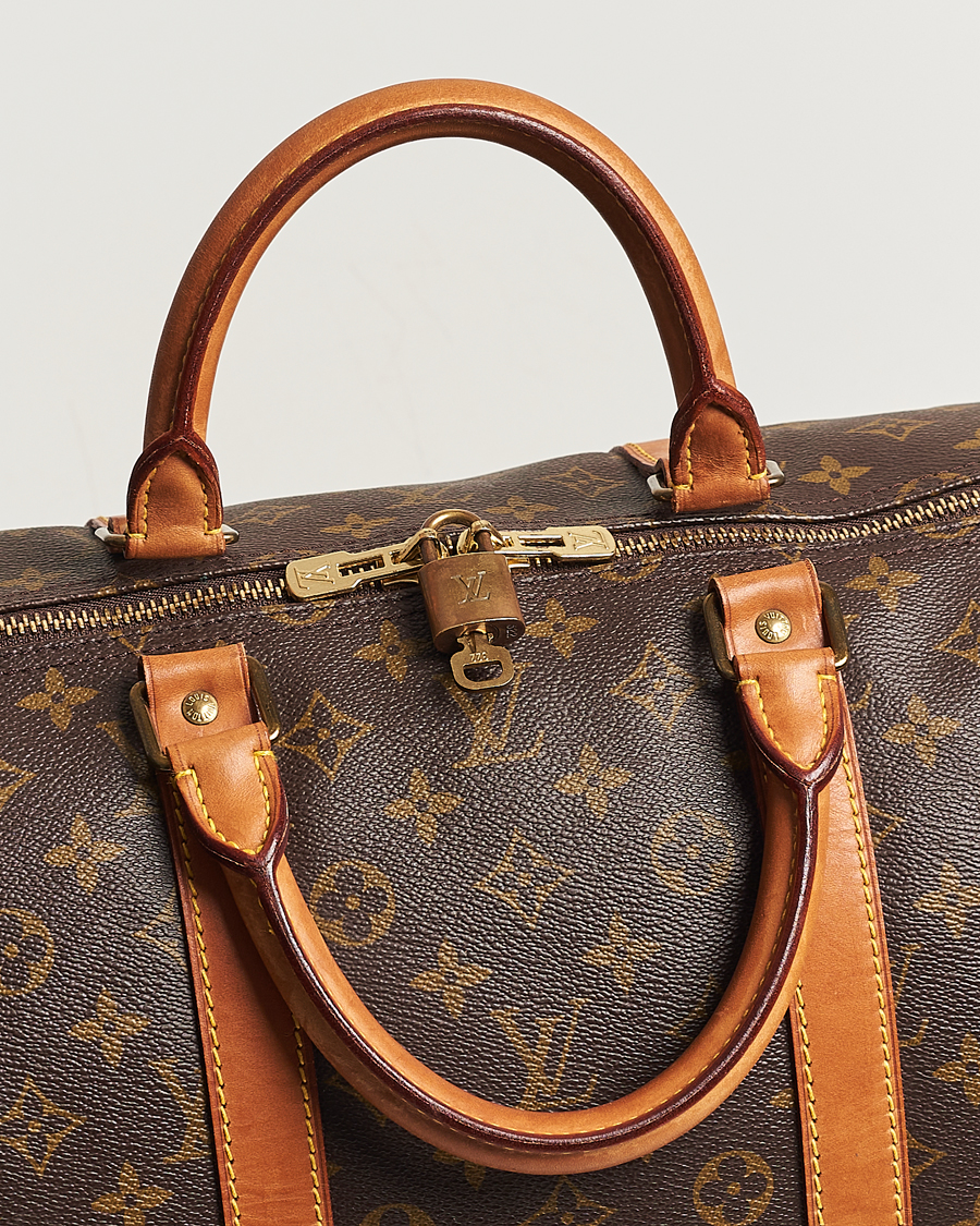Homme | Louis Vuitton Pre-Owned Keepall 55 Bag Monogram | Louis Vuitton Pre-Owned | Keepall 55 Bag Monogram