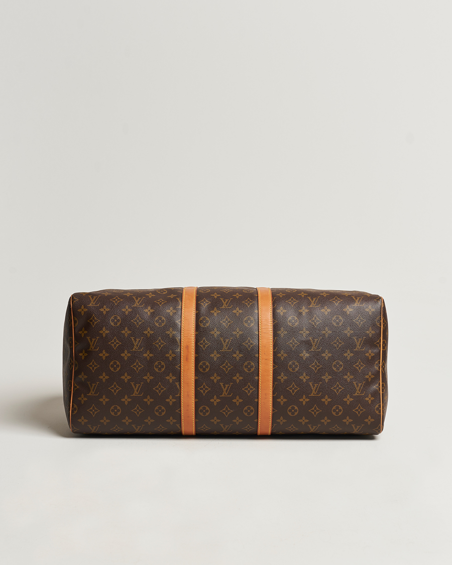 Homme | Louis Vuitton Pre-Owned Keepall 55 Bag Monogram | Louis Vuitton Pre-Owned | Keepall 55 Bag Monogram