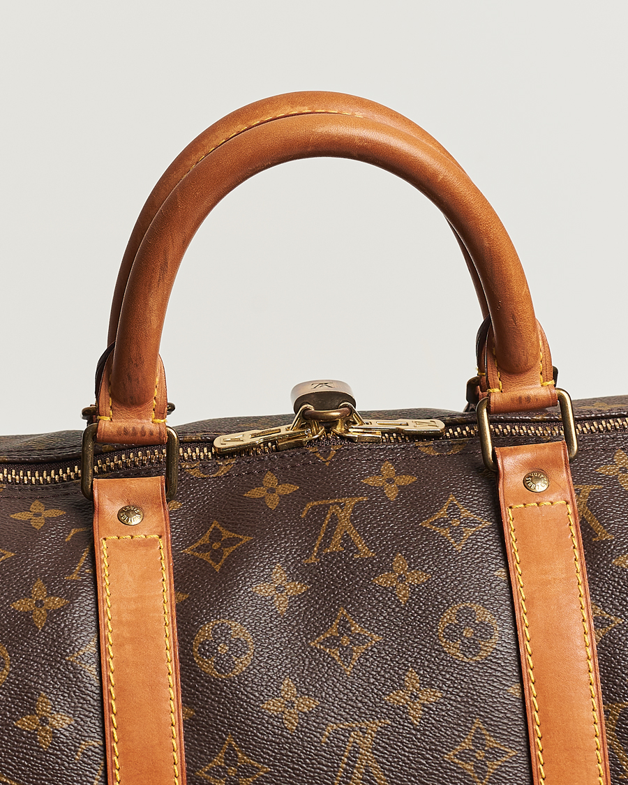 Homme | Louis Vuitton Pre-Owned Keepall 55 Bag Monogram | Louis Vuitton Pre-Owned | Keepall 55 Bag Monogram