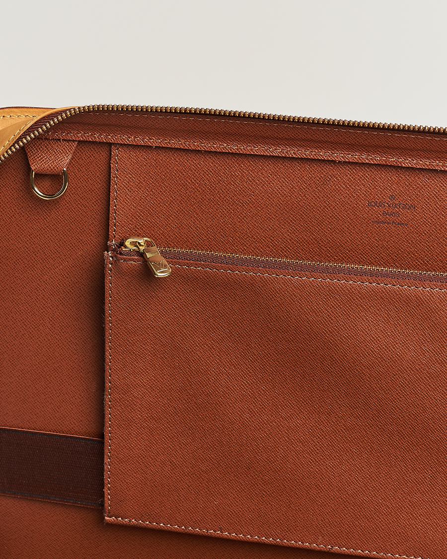 Homme | Louis Vuitton Pre-Owned Briefcase Leather | Louis Vuitton Pre-Owned | Briefcase Leather