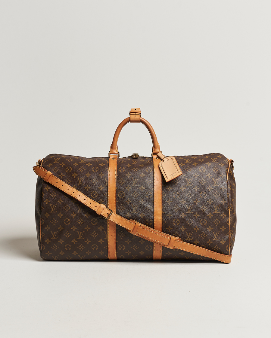 Homme | Louis Vuitton Pre-Owned Keepall Bandoulière 55 Monogram | Louis Vuitton Pre-Owned | Keepall Bandoulière 55 Monogram