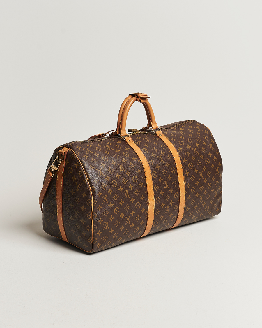 Homme | Louis Vuitton Pre-Owned Keepall Bandoulière 55 Monogram | Louis Vuitton Pre-Owned | Keepall Bandoulière 55 Monogram