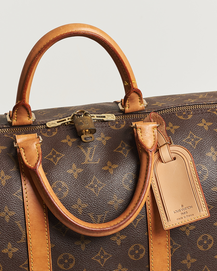 Homme | Louis Vuitton Pre-Owned Keepall Bandoulière 55 Monogram | Louis Vuitton Pre-Owned | Keepall Bandoulière 55 Monogram