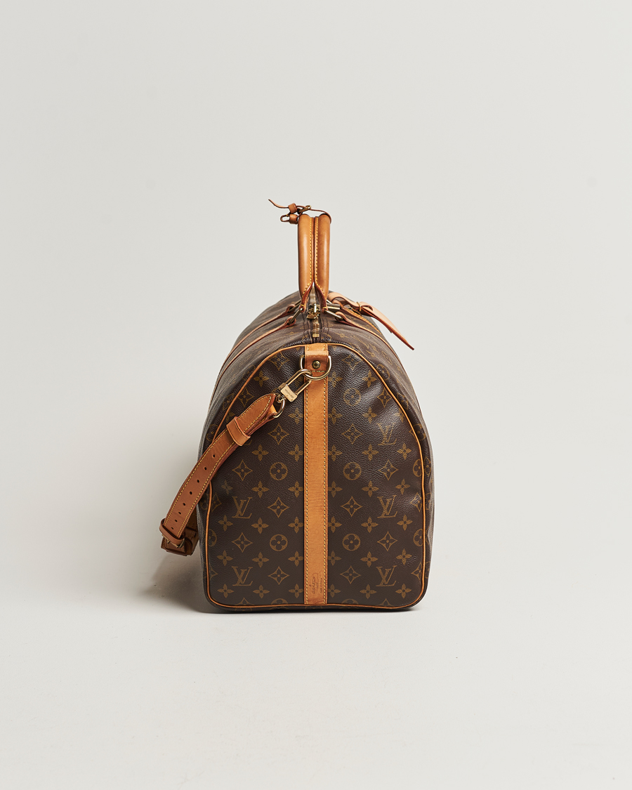 Homme | Louis Vuitton Pre-Owned Keepall Bandoulière 55 Monogram | Louis Vuitton Pre-Owned | Keepall Bandoulière 55 Monogram