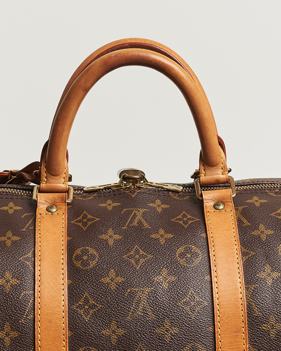 Homme | Louis Vuitton Pre-Owned Keepall Bandoulière 55 Monogram | Louis Vuitton Pre-Owned | Keepall Bandoulière 55 Monogram