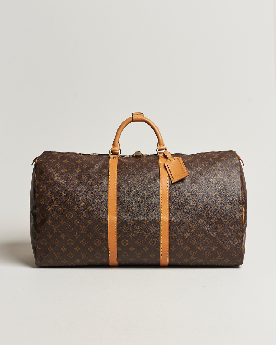 Homme | Louis Vuitton Pre-Owned Keepall 60 Bag Monogram | Louis Vuitton Pre-Owned | Keepall 60 Bag Monogram