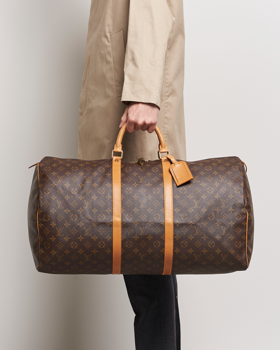 Homme | Louis Vuitton Pre-Owned Keepall 60 Bag Monogram | Louis Vuitton Pre-Owned | Keepall 60 Bag Monogram
