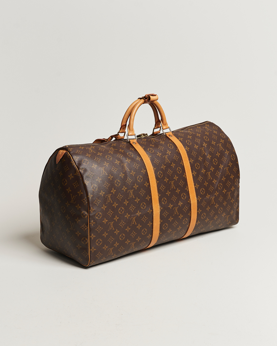 Homme | Louis Vuitton Pre-Owned Keepall 60 Bag Monogram | Louis Vuitton Pre-Owned | Keepall 60 Bag Monogram