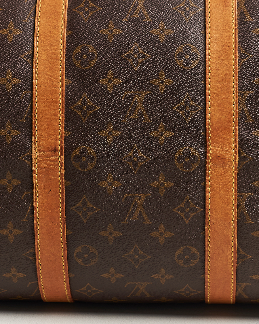 Homme | Louis Vuitton Pre-Owned Keepall Bandoulière 55 Bag Monogram | Louis Vuitton Pre-Owned | Keepall Bandoulière 55 Bag Monogram