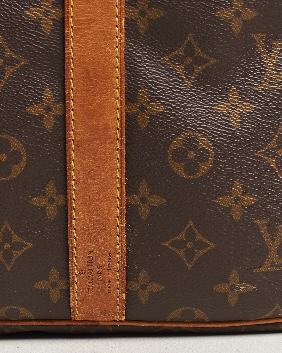 Homme | Louis Vuitton Pre-Owned Keepall Bandoulière 55 Bag Monogram | Louis Vuitton Pre-Owned | Keepall Bandoulière 55 Bag Monogram