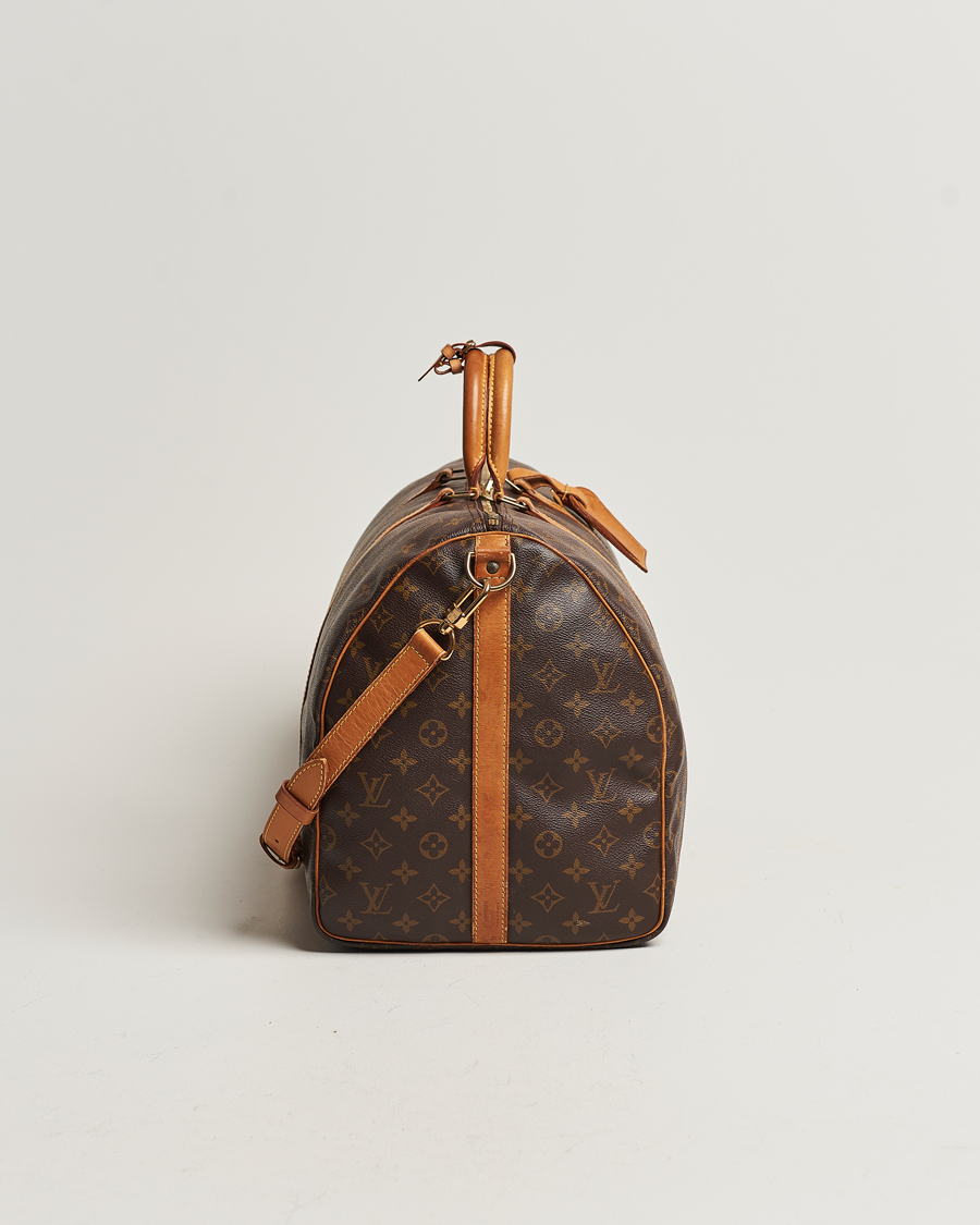 Homme | Louis Vuitton Pre-Owned Keepall Bandoulière 55 Bag Monogram | Louis Vuitton Pre-Owned | Keepall Bandoulière 55 Bag Monogram