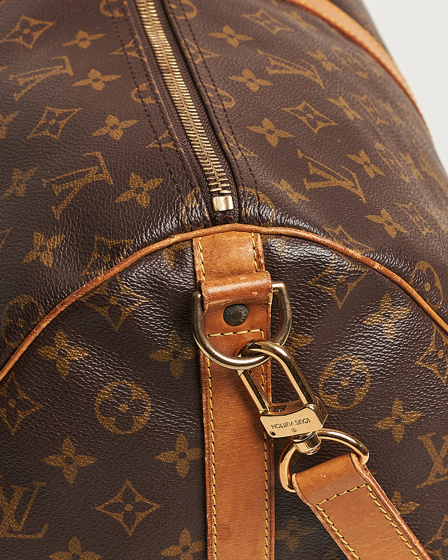 Homme | Louis Vuitton Pre-Owned Keepall Bandoulière 55 Bag Monogram | Louis Vuitton Pre-Owned | Keepall Bandoulière 55 Bag Monogram