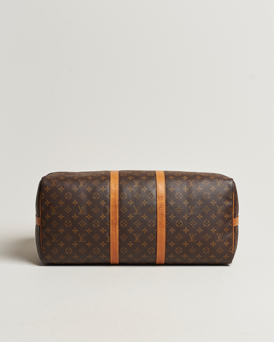 Homme | Louis Vuitton Pre-Owned Keepall Bandoulière 55 Bag Monogram | Louis Vuitton Pre-Owned | Keepall Bandoulière 55 Bag Monogram