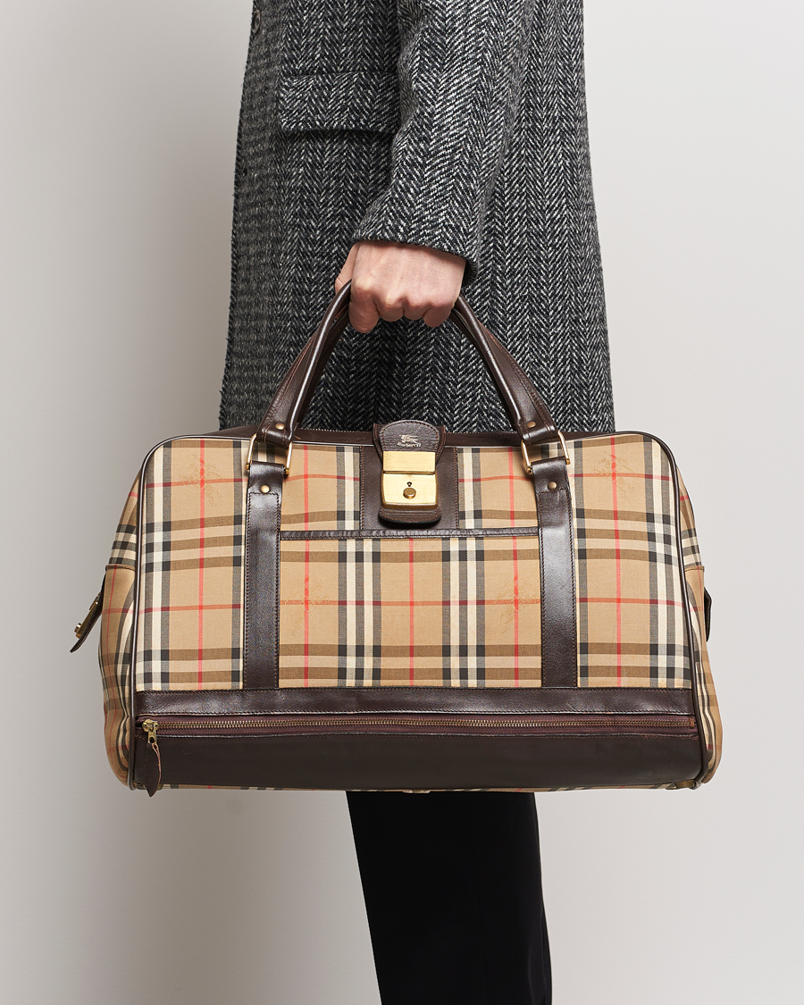 Homme |  | Burberry Pre-Owned | Carry On Travel Bag Haymarket Check