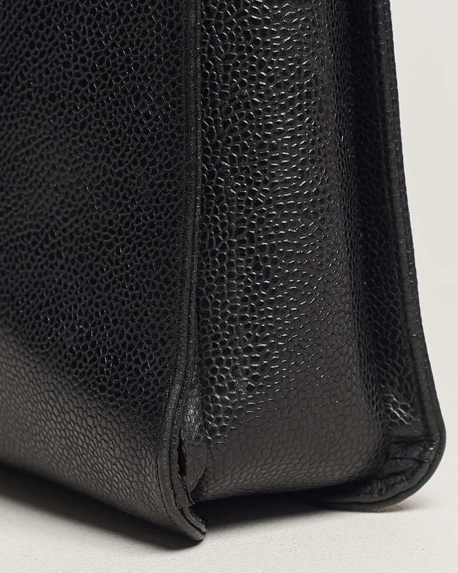 Homme | Chanel Pre-Owned Portfolio Briefcase Leather Black | Chanel Pre-Owned | Portfolio Briefcase Leather Black