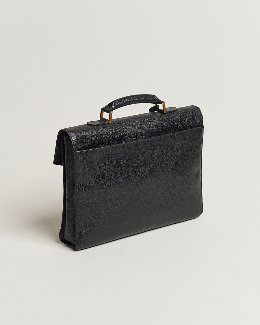Homme | Chanel Pre-Owned Portfolio Briefcase Leather Black | Chanel Pre-Owned | Portfolio Briefcase Leather Black