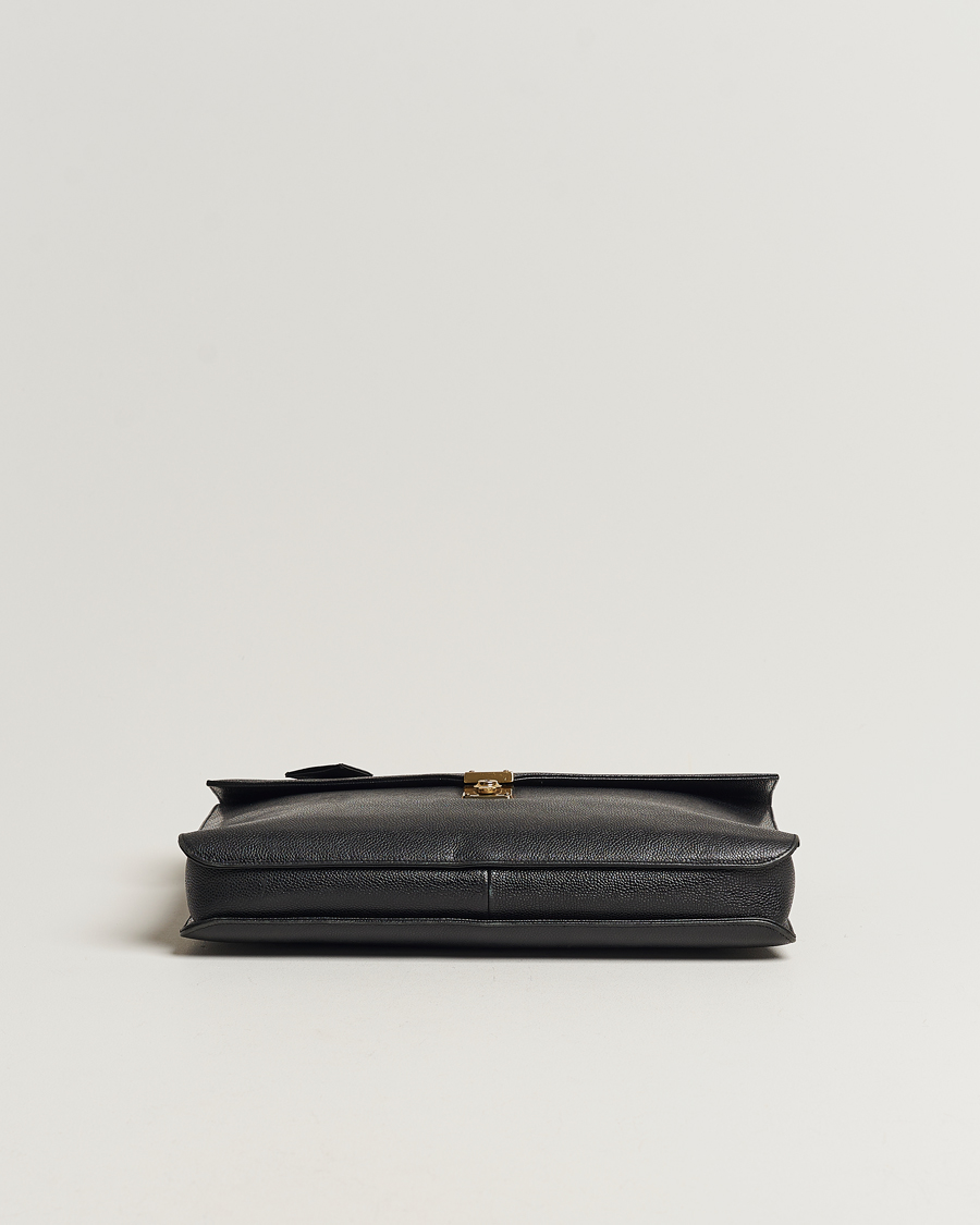 Homme | Chanel Pre-Owned Portfolio Briefcase Leather Black | Chanel Pre-Owned | Portfolio Briefcase Leather Black