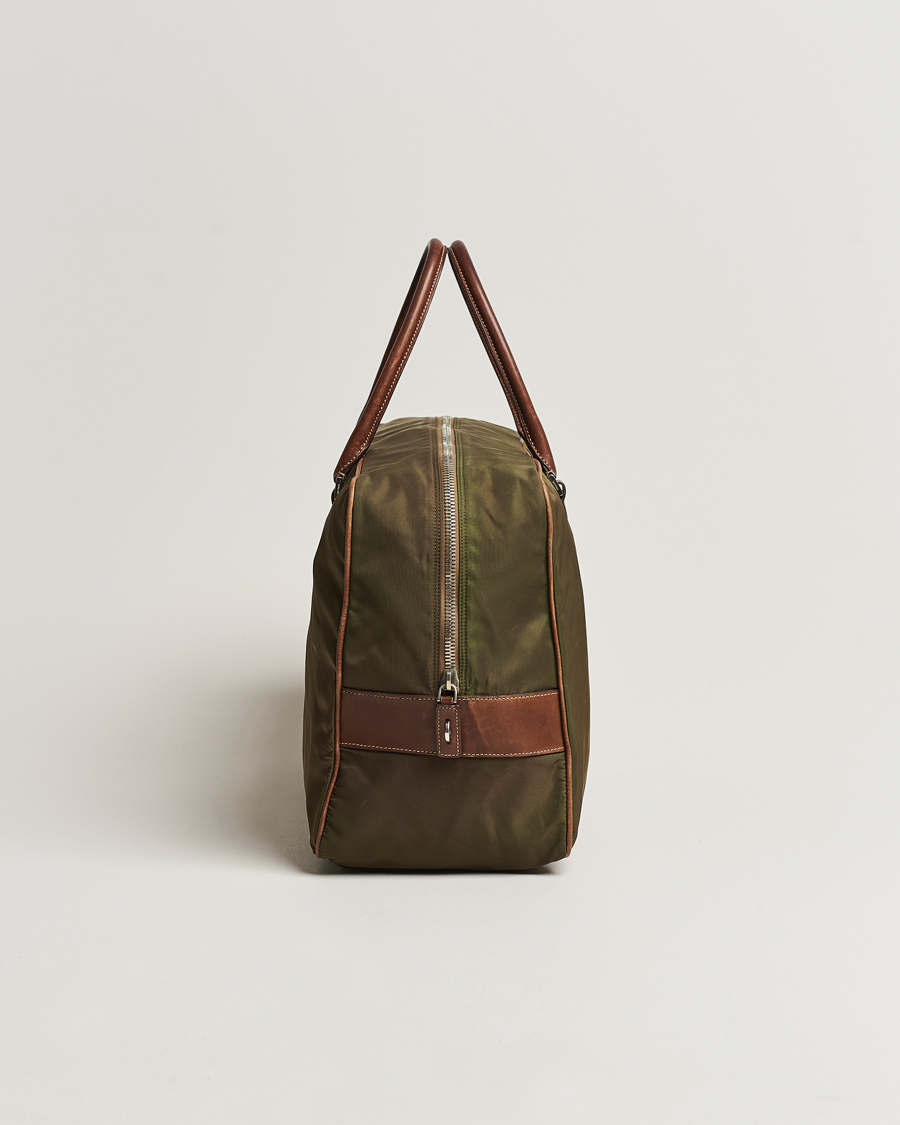 Homme | Prada Pre-Owned Boston Nylon Bag Moss Green | Prada Pre-Owned | Boston Nylon Bag Moss Green
