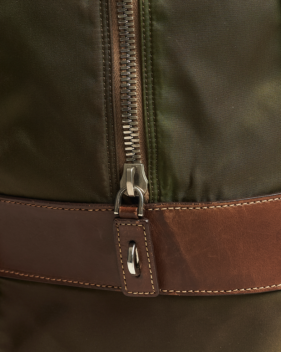 Homme | Prada Pre-Owned Boston Nylon Bag Moss Green | Prada Pre-Owned | Boston Nylon Bag Moss Green