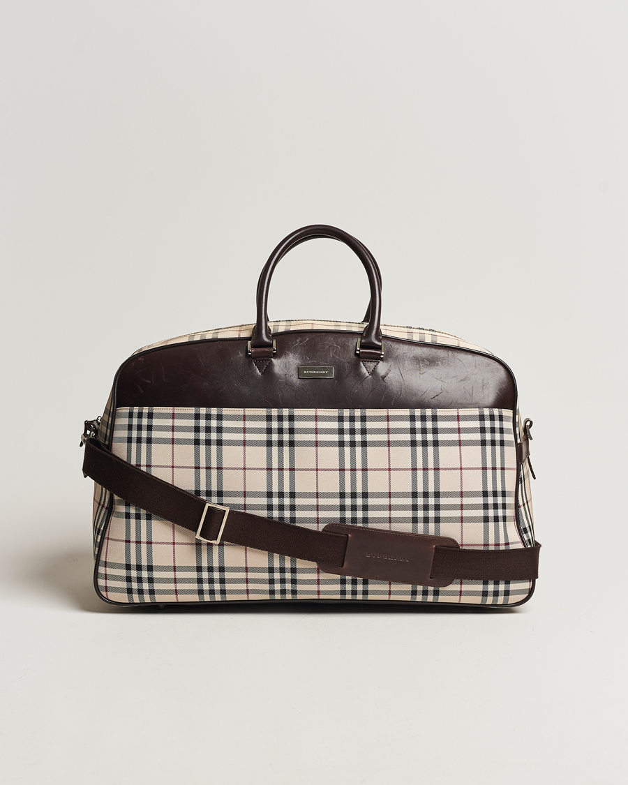 Homme | Burberry Pre-Owned Travel Bag House Check | Burberry Pre-Owned | Travel Bag House Check