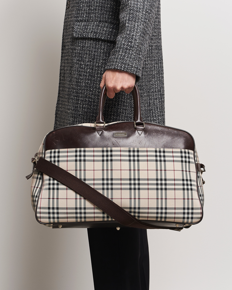 Homme | Burberry Pre-Owned Travel Bag House Check | Burberry Pre-Owned | Travel Bag House Check