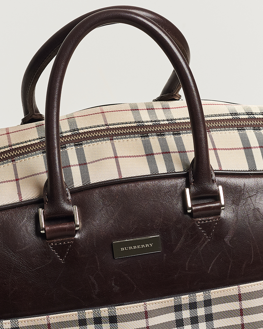 Homme | Burberry Pre-Owned Travel Bag House Check | Burberry Pre-Owned | Travel Bag House Check