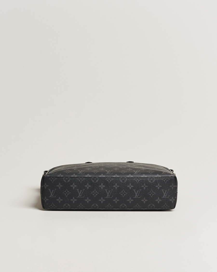 Homme | Louis Vuitton Pre-Owned Briefcase Explorer Monogram Eclipse | Louis Vuitton Pre-Owned | Briefcase Explorer Monogram Eclipse
