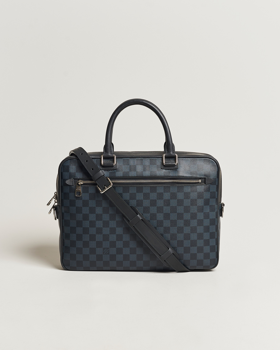 Homme | Louis Vuitton Pre-Owned Porte Documents Business Bag Damier Graphite  | Louis Vuitton Pre-Owned | Porte Documents Business Bag Damier Graphite 