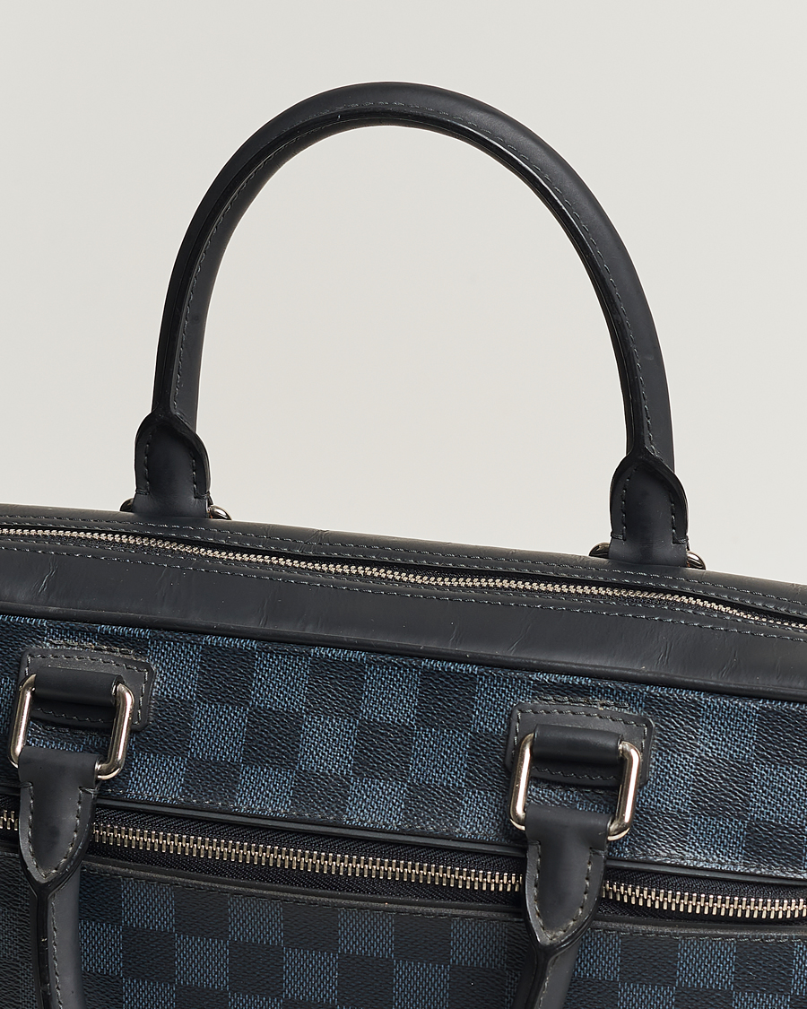 Homme | Louis Vuitton Pre-Owned Porte Documents Business Bag Damier Graphite  | Louis Vuitton Pre-Owned | Porte Documents Business Bag Damier Graphite 