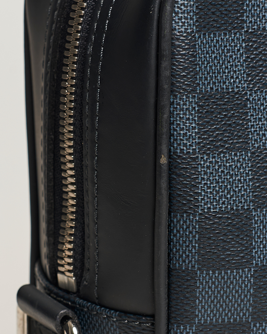 Homme | Louis Vuitton Pre-Owned Porte Documents Business Bag Damier Graphite  | Louis Vuitton Pre-Owned | Porte Documents Business Bag Damier Graphite 