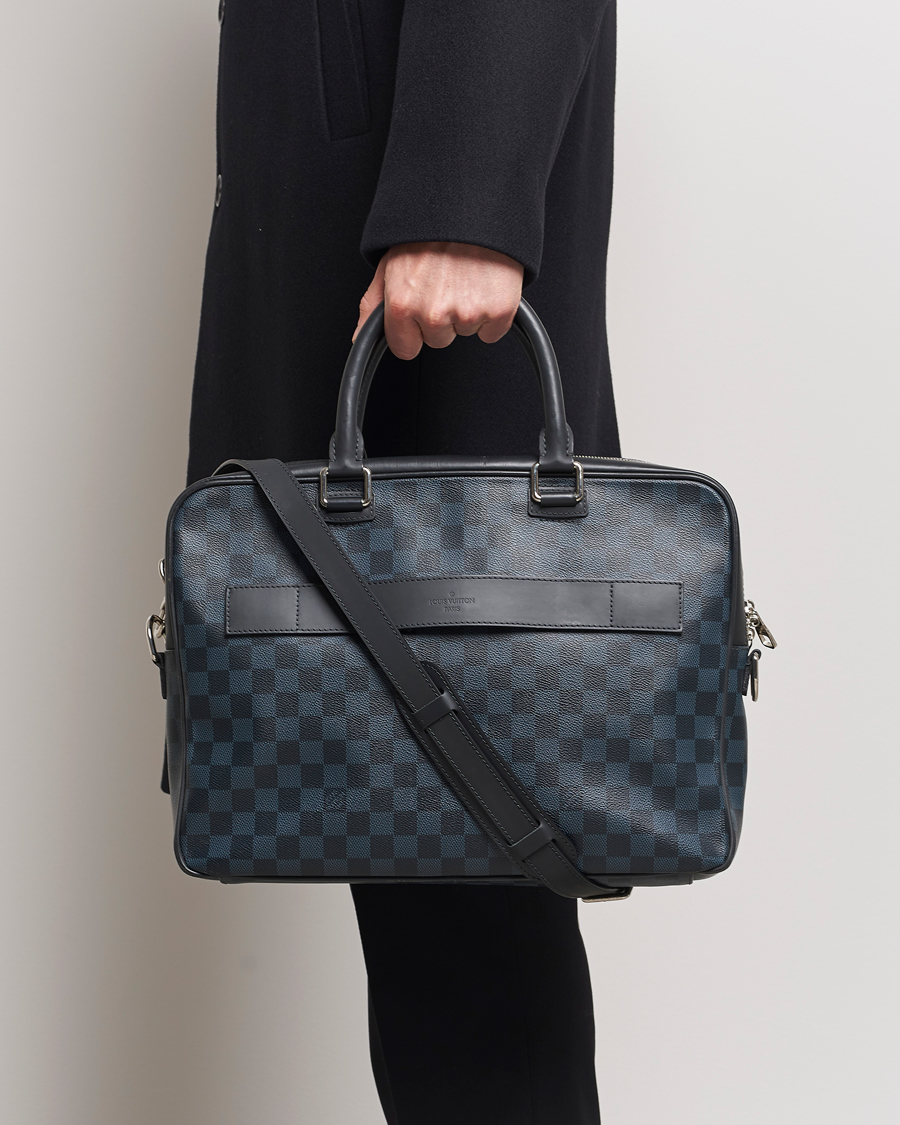 Homme | Louis Vuitton Pre-Owned Porte Documents Business Bag Damier Graphite  | Louis Vuitton Pre-Owned | Porte Documents Business Bag Damier Graphite 