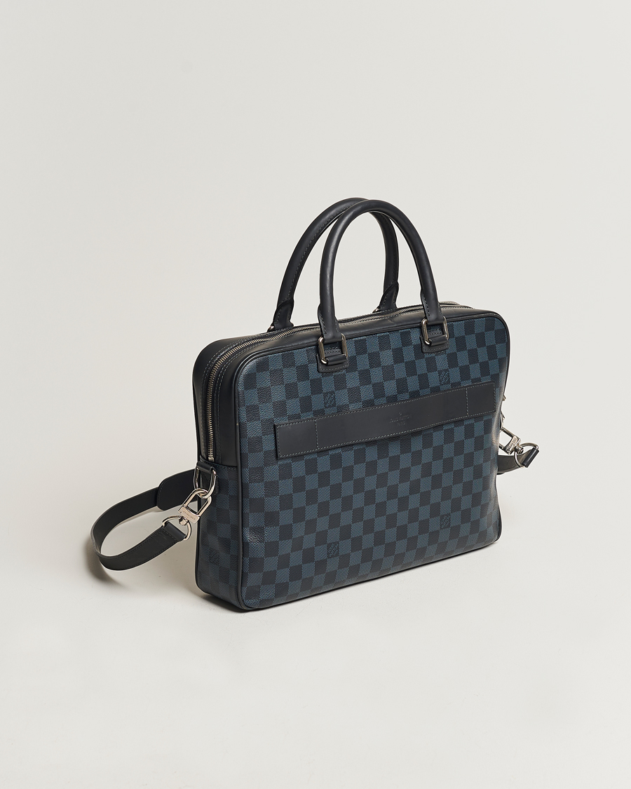 Homme | Louis Vuitton Pre-Owned Porte Documents Business Bag Damier Graphite  | Louis Vuitton Pre-Owned | Porte Documents Business Bag Damier Graphite 