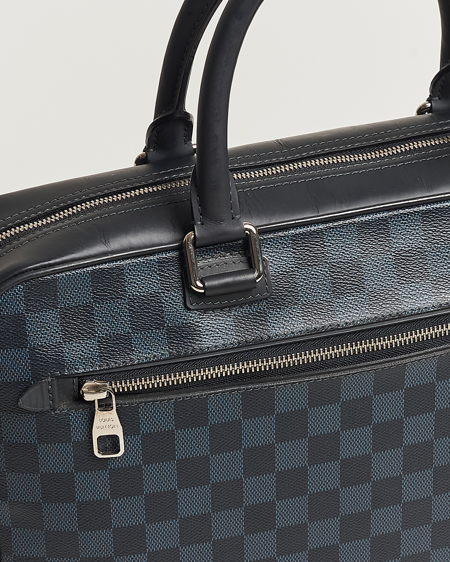 Homme | Louis Vuitton Pre-Owned Porte Documents Business Bag Damier Graphite  | Louis Vuitton Pre-Owned | Porte Documents Business Bag Damier Graphite 