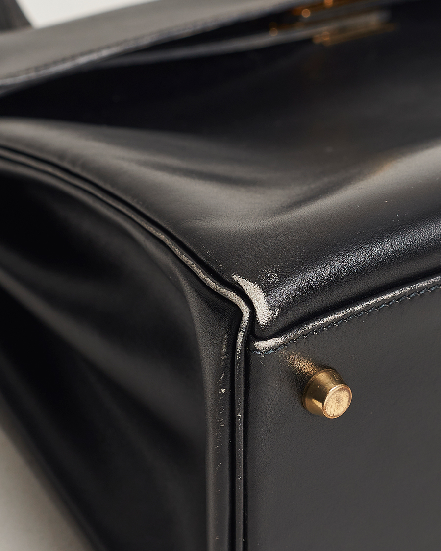 Homme | Hermès Pre-Owned Kelly 35 Handbag Black | Hermès Pre-Owned | Kelly 35 Handbag Black