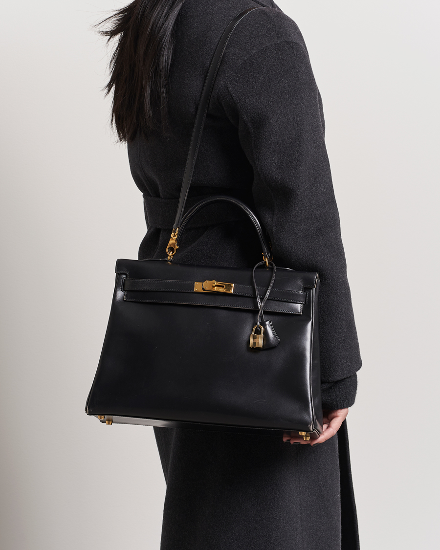 Homme |  | Hermès Pre-Owned | Kelly 35 Handbag Black 