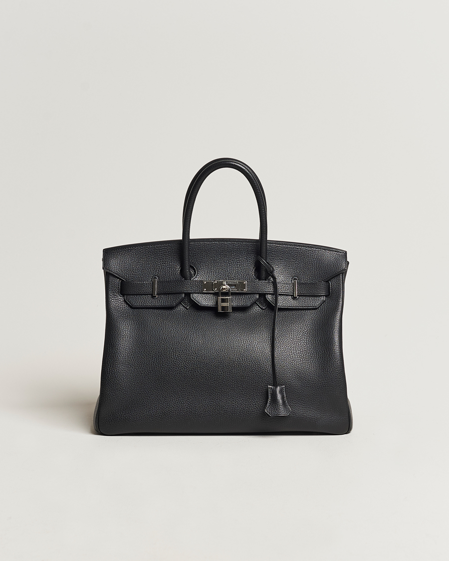 Homme | Hermès Pre-Owned Birkin Bag 35 Togo Black | Hermès Pre-Owned | Birkin Bag 35 Togo Black