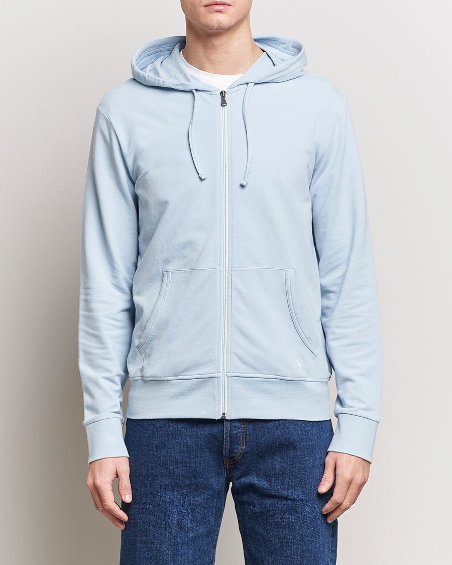 Homme | Pulls Et Tricots | Polo Ralph Lauren | Cotton Jersey Long Sleeve Hoodie Alpine Blue