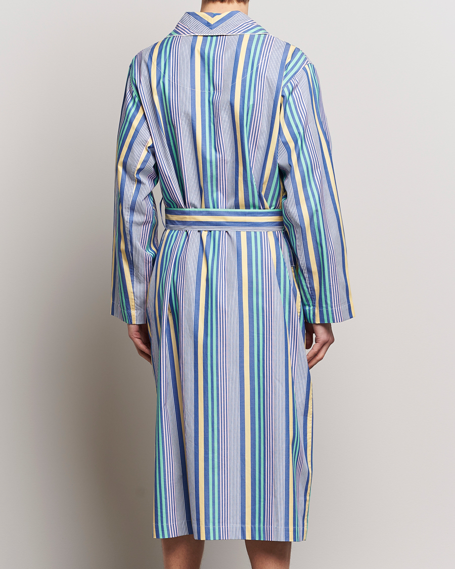 Homme | Peignoirs Et Pyjamas | Polo Ralph Lauren | Oxford Striped Robe Blue/White