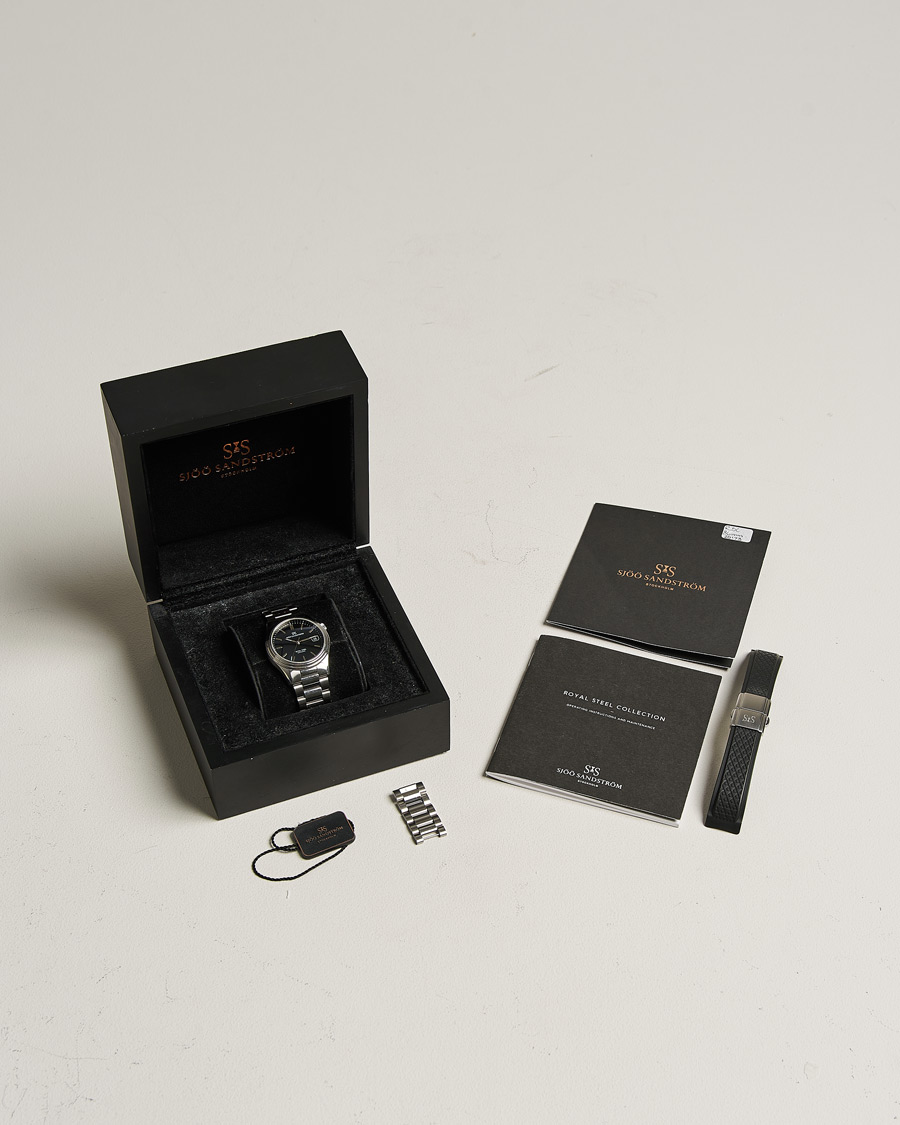 Homme | Sjöö Sandström Pre-Owned Royal Steel 36mm SS-1636 Silver | Sjöö Sandström Pre-Owned | Royal Steel 36mm SS-1636 Silver