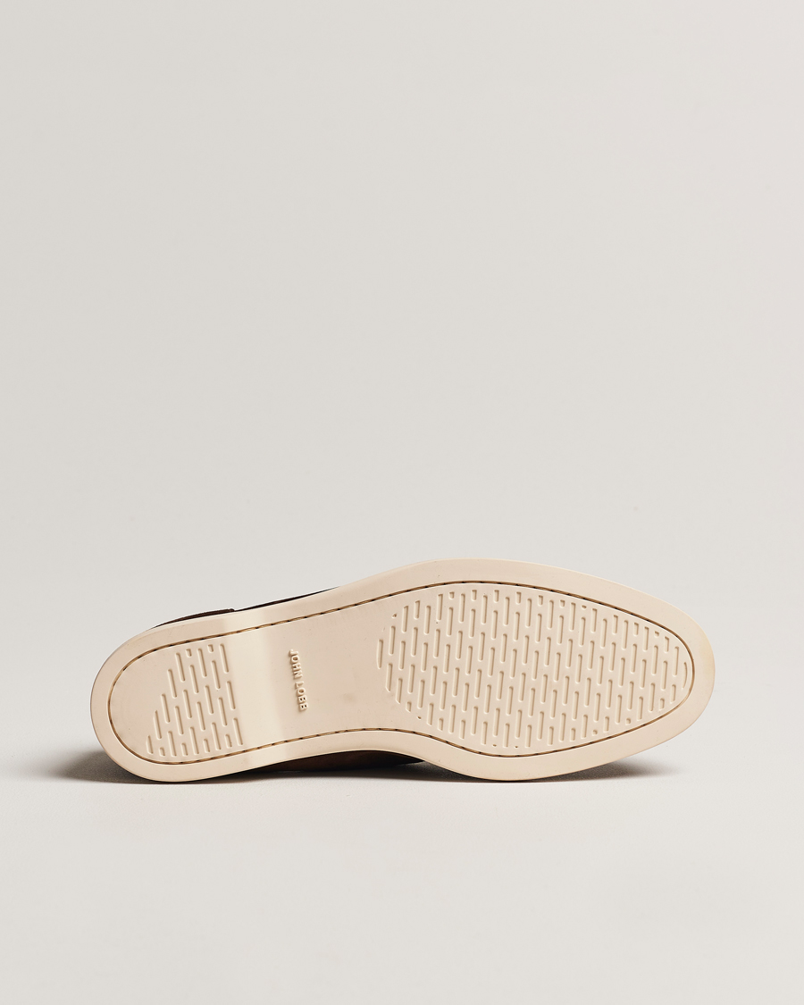 Homme | John Lobb Pace Summer Loafer Dark Brown Suede | John Lobb | Pace Summer Loafer Dark Brown Suede