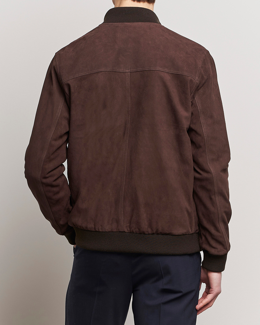 Homme | Manteaux Et Vestes | Valstar | Valstarino Suede Jacket Dark Brown