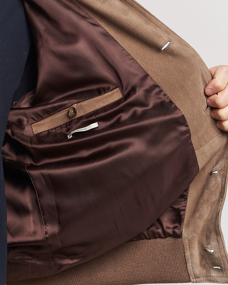 Homme | Manteaux Et Vestes | Valstar | Valstarino Suede Jacket Greige