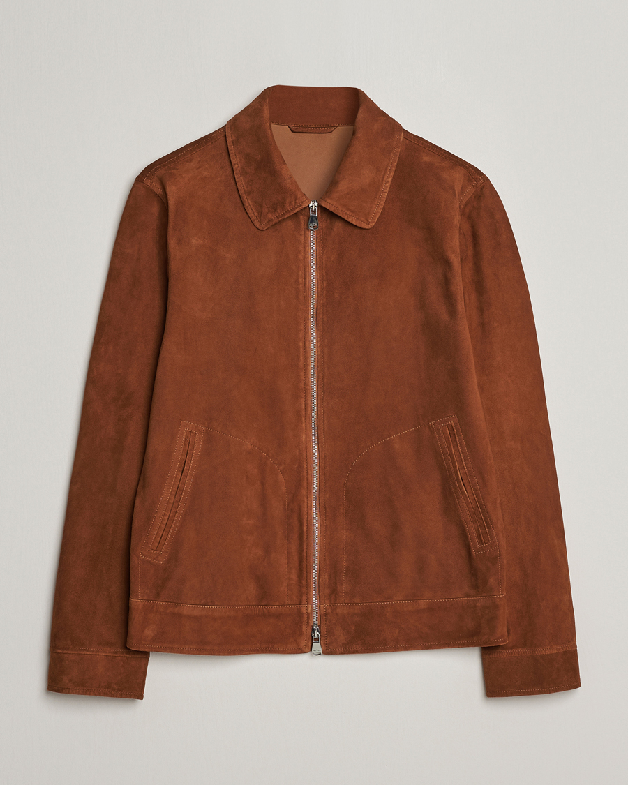 Homme | Manteaux Et Vestes | Valstar | Suede Zip Bomber Jacket Sandal