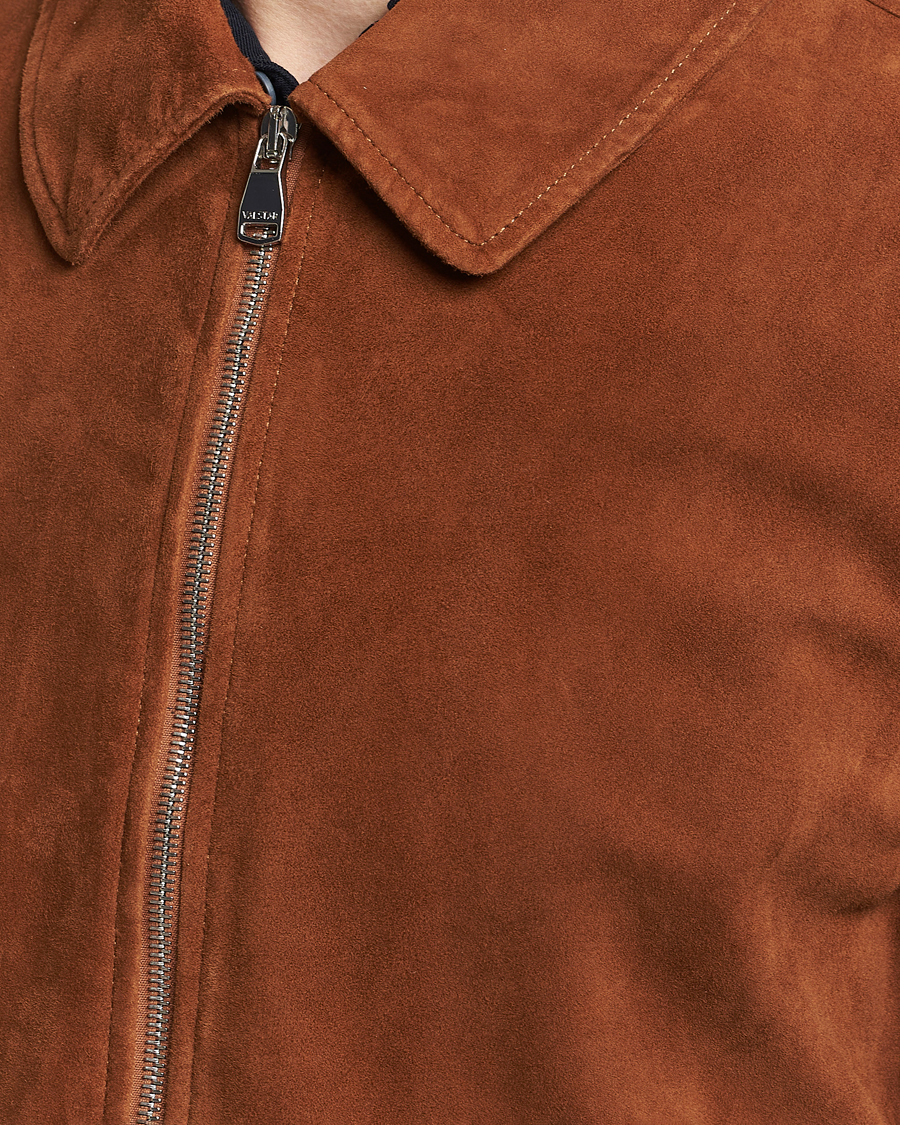 Homme | Manteaux Et Vestes | Valstar | Suede Zip Bomber Jacket Sandal