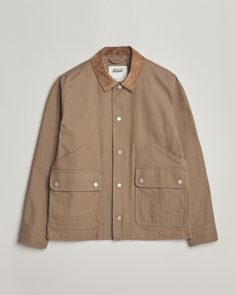 Homme | Manteaux Et Vestes | Valstar | Canvas Chore Jacket Khaki