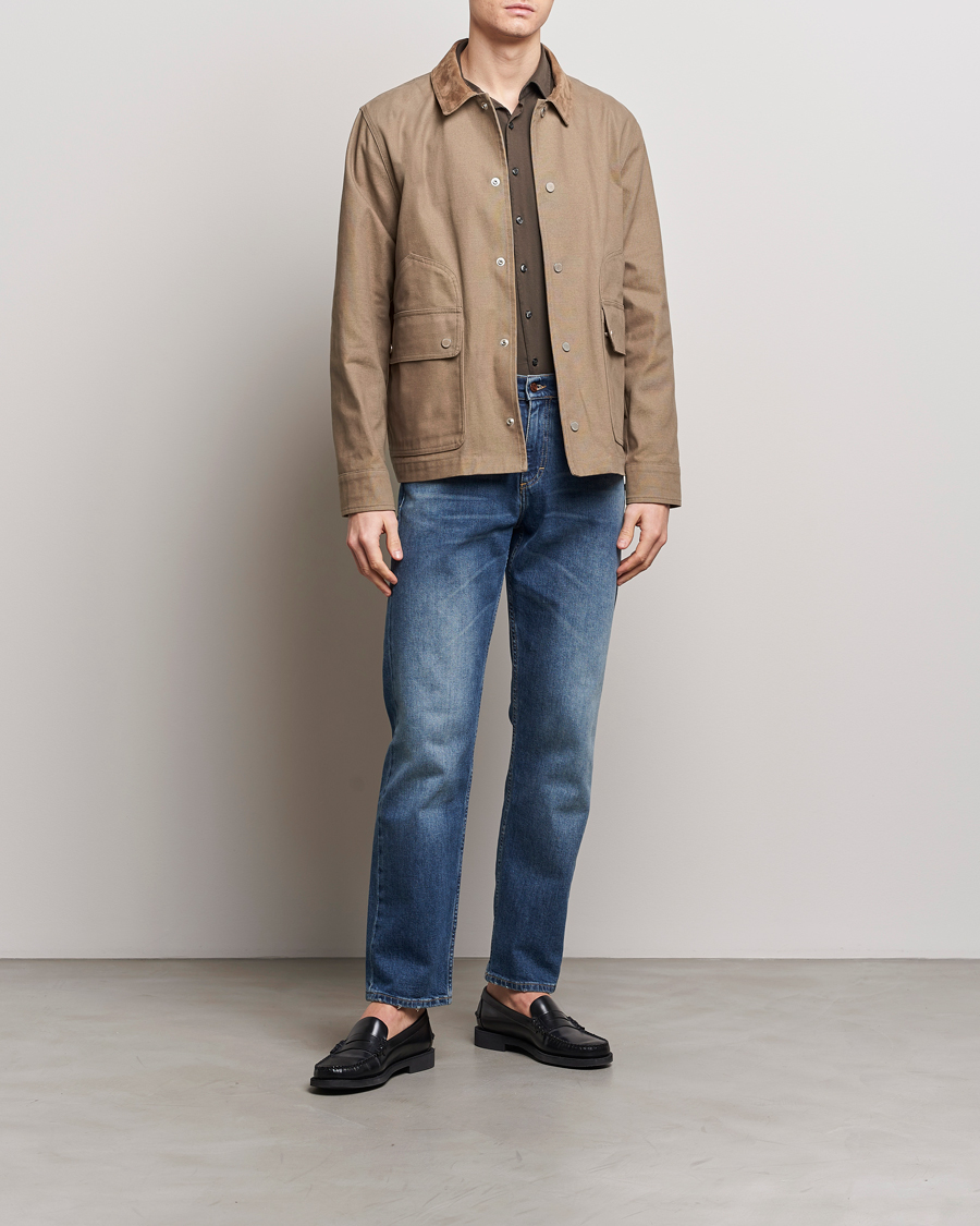 Homme | Manteaux Et Vestes | Valstar | Canvas Chore Jacket Khaki